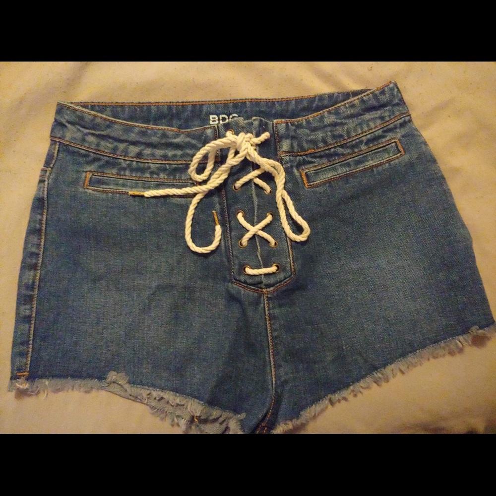 BDG blue jean shorts